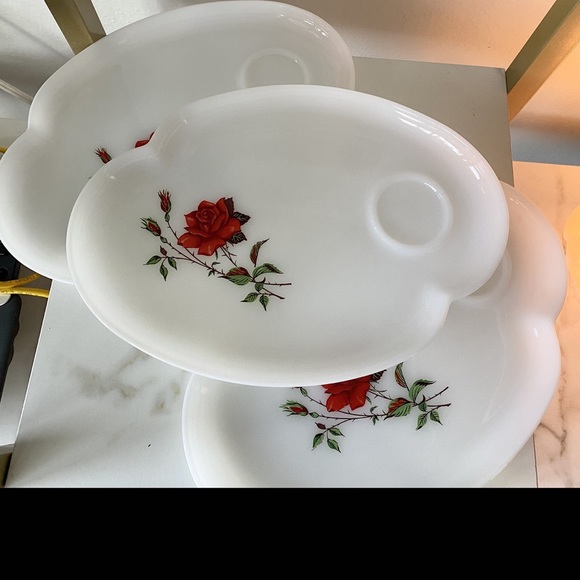 Rosecrest Snack Set - Federal Glass - Cup and Plate - Multiple Sets Available - Picture 4 of 9